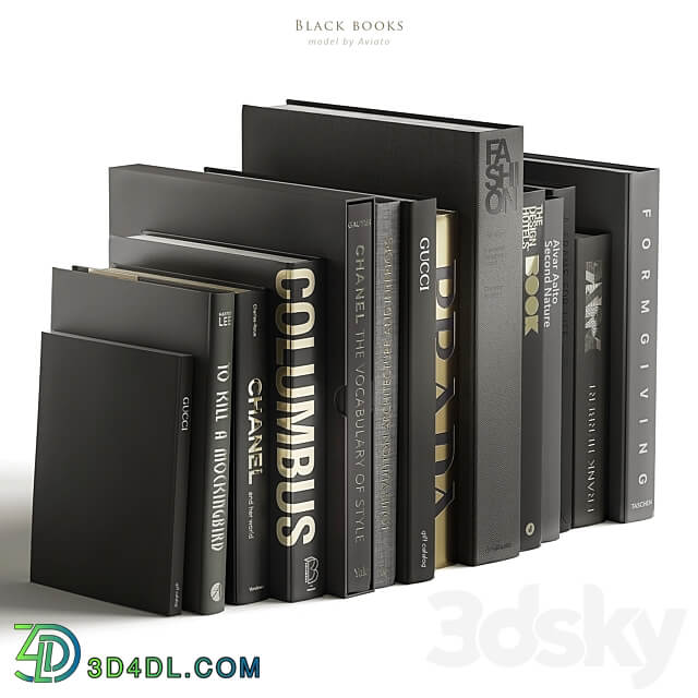 black books 3D Models