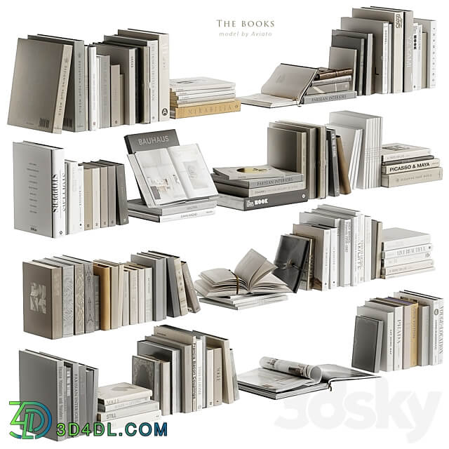 The books 3D Models