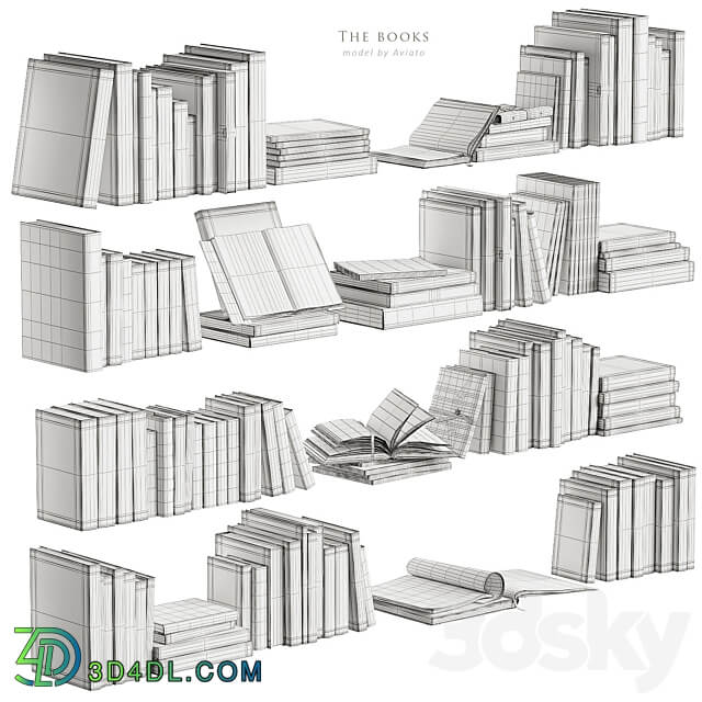 The books 3D Models