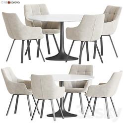 Dining Set 193 Table Chair 3D Models 