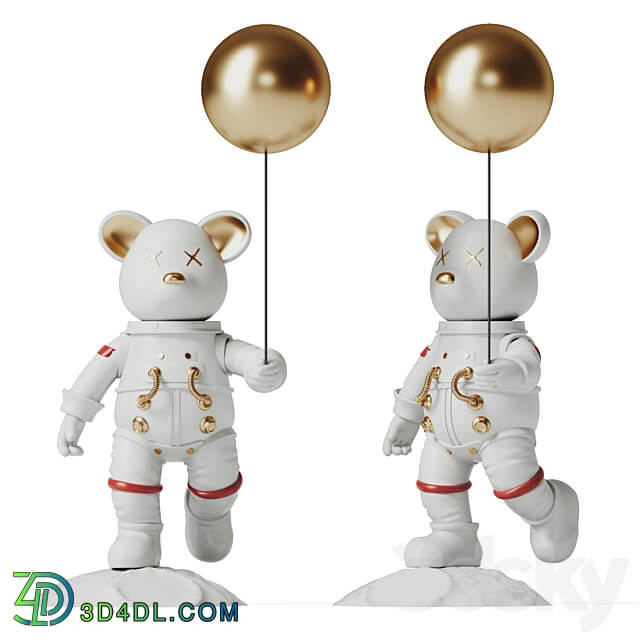 astronaut bear 3D Models