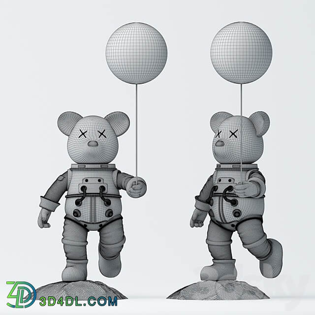 astronaut bear 3D Models