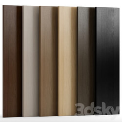 Oak wood 2 with 6 colors 3D Models 