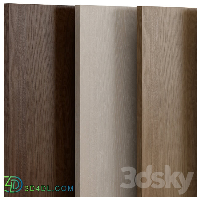 Oak wood 2 with 6 colors 3D Models