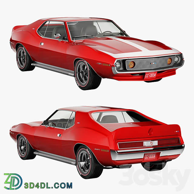 AMC AMX SST 1973 3D Models