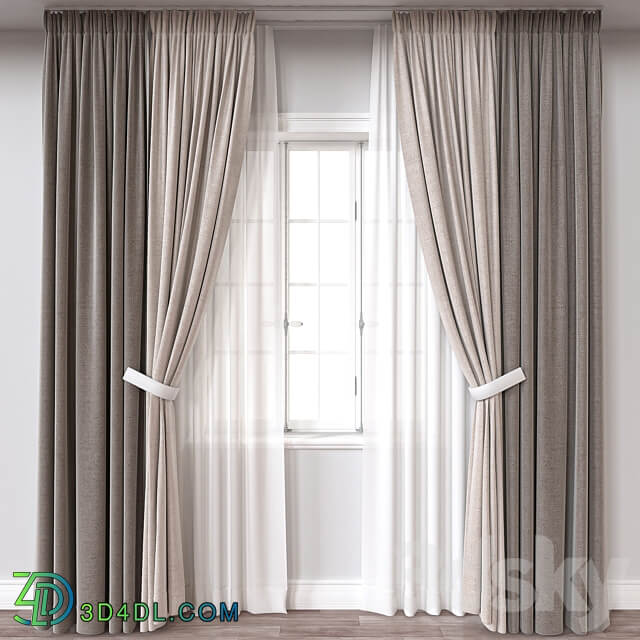 Curtain A166 3D Models