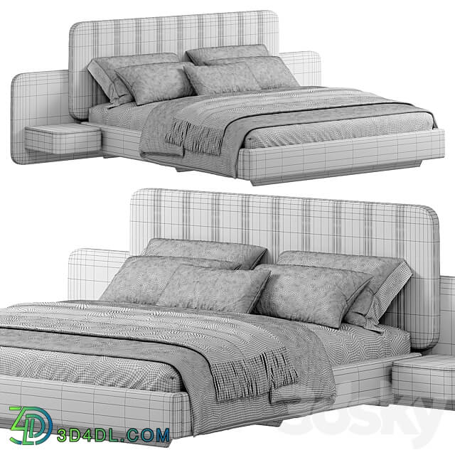 AMANDA Bed by Domkapa Bed 3D Models