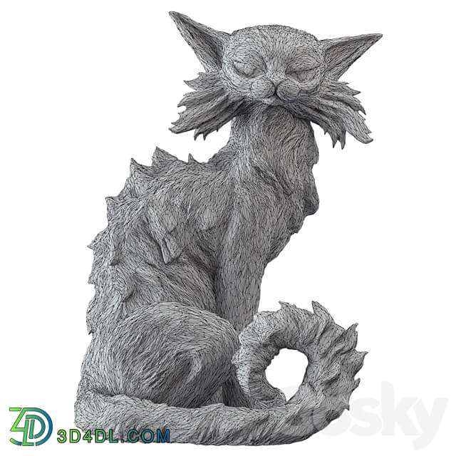Figurine Cat Salem 3D Models