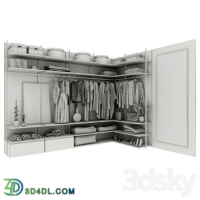 Wardrobe 20 Wardrobe Display cabinets 3D Models