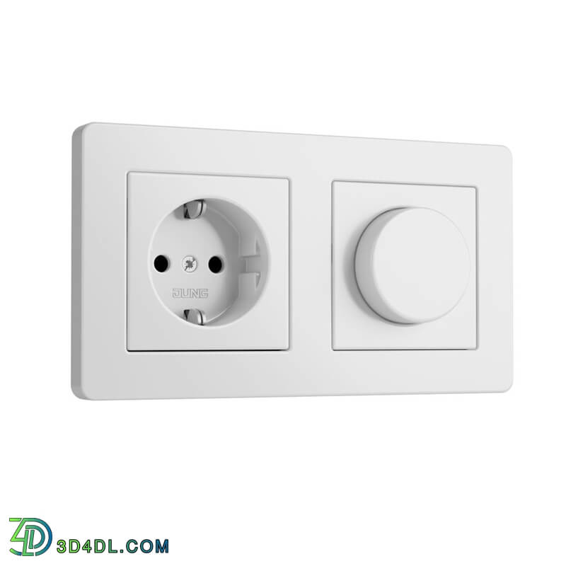 Dimensiva A Flow Switches and Socket by Jung