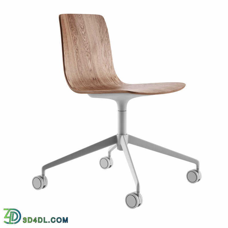 Dimensiva Aava Trestle Swivel Office Chair by Arper