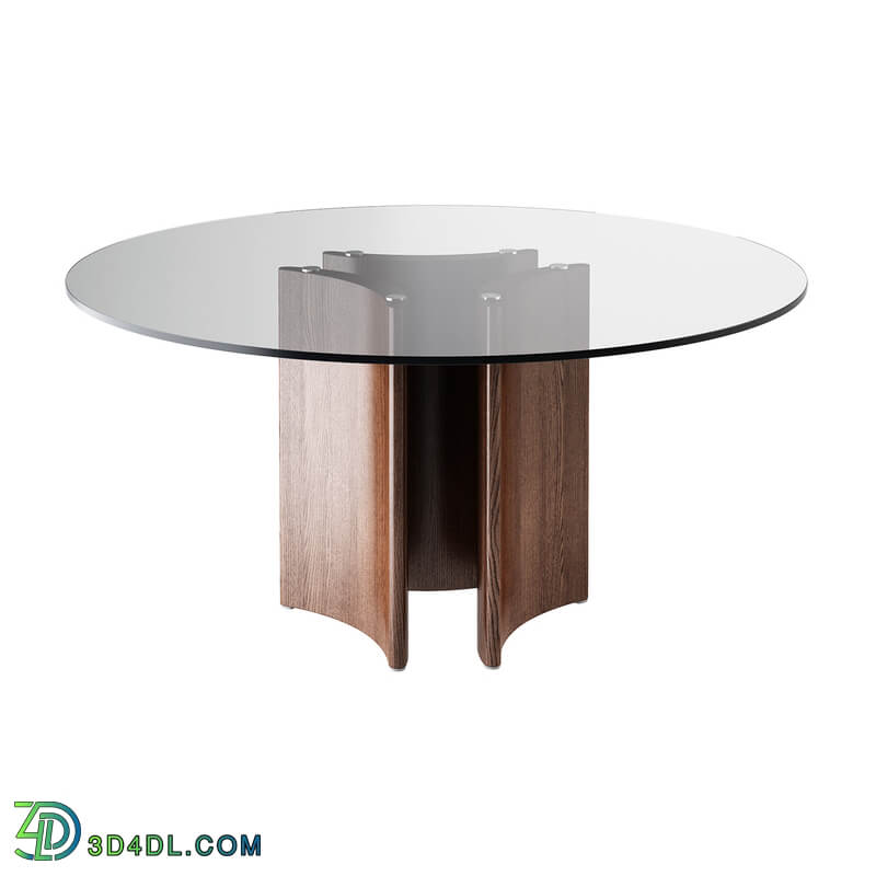 Dimensiva Alan Tondo 3 Gambe C Dining Table By Porada