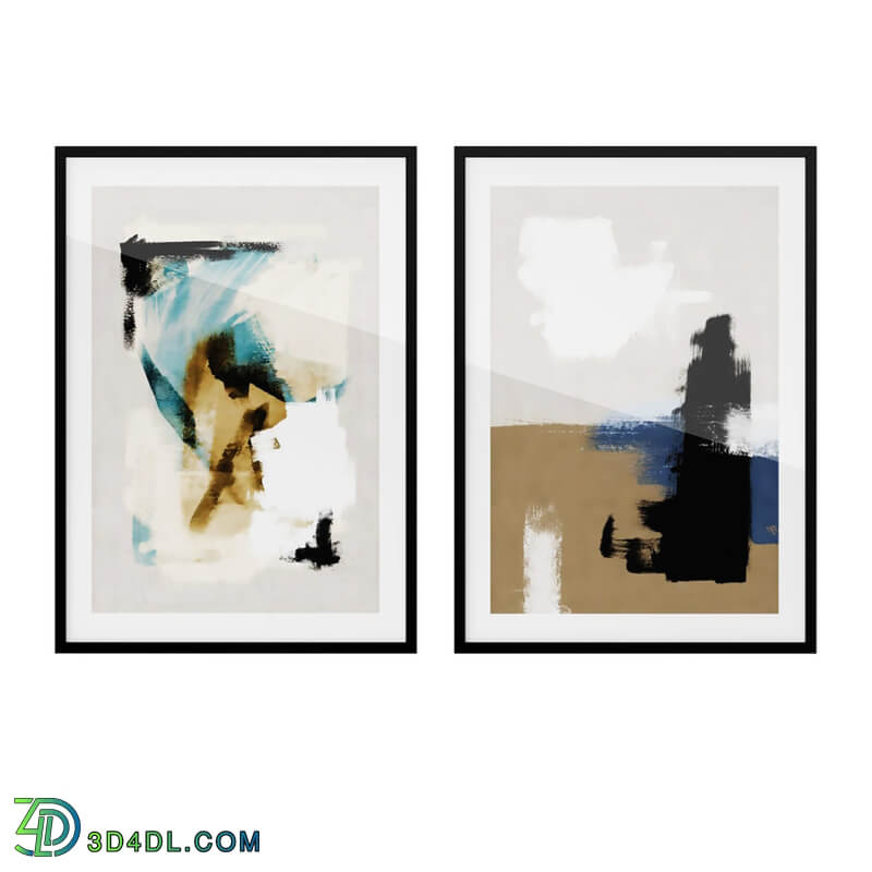 Dimensiva Art Prints Abstract Brushes Poster by Desenio