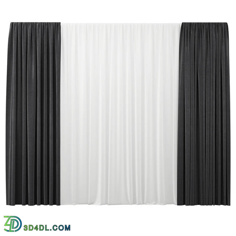 Dimensiva Astoria FR 40 Black Curtain by Nya Nordiska