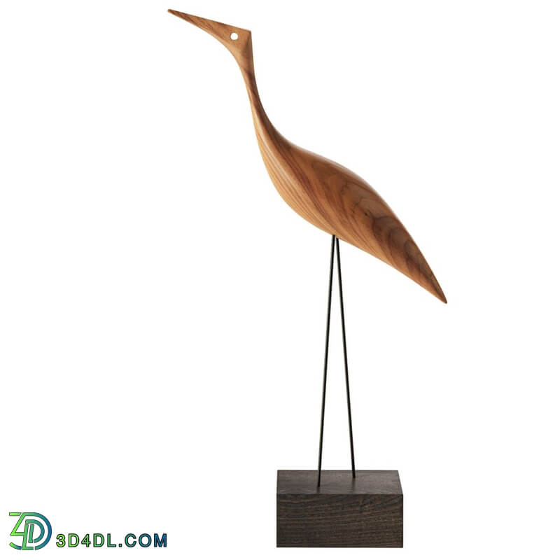 Dimensiva Beak Bird Tall Heron Decoration by Warm Nordic