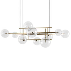 Dimensiva Bolle Orizzontale Hanging Lamp by Gallotti Radice 