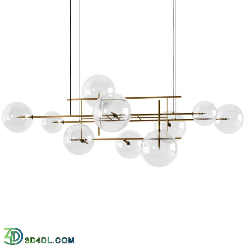 Dimensiva Bolle Orizzontale Hanging Lamp by Gallotti Radice