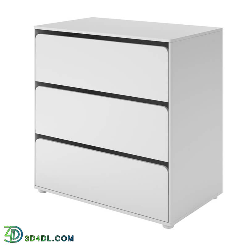 Dimensiva Cabby Chest With 3 Drawers by Flexa