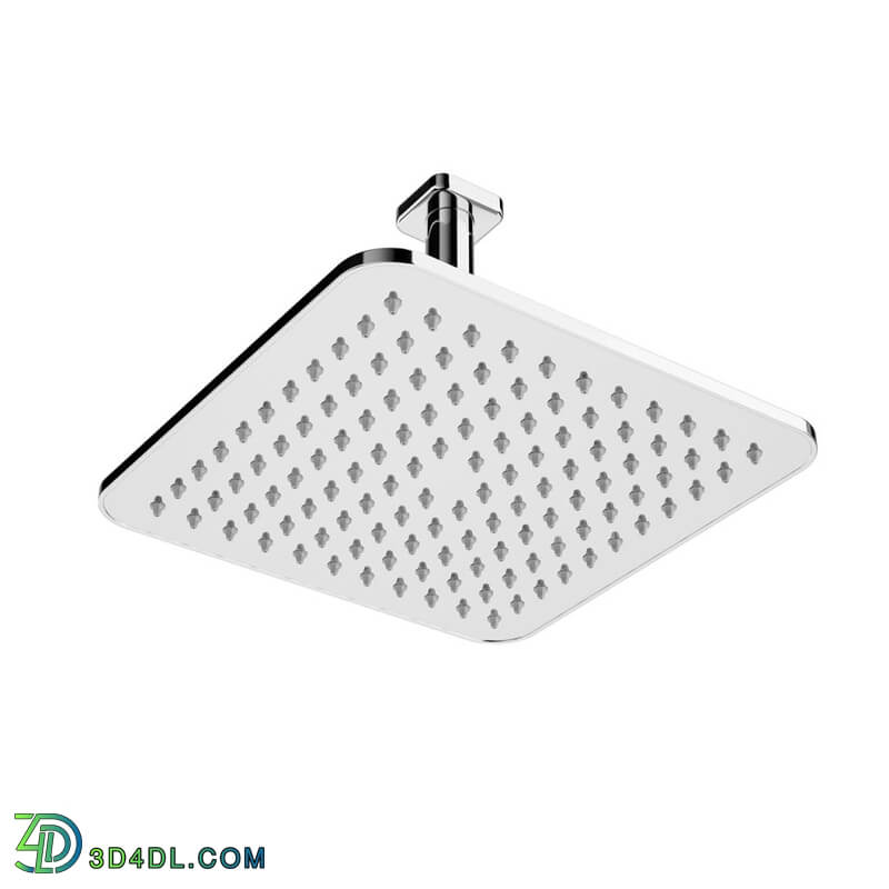 Dimensiva Ceiling Square Rain Shower Head 202 and 242 mm by Laufen