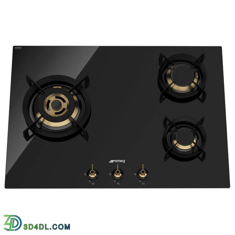 Dimensiva Gas Hob PC73GNO by Smeg