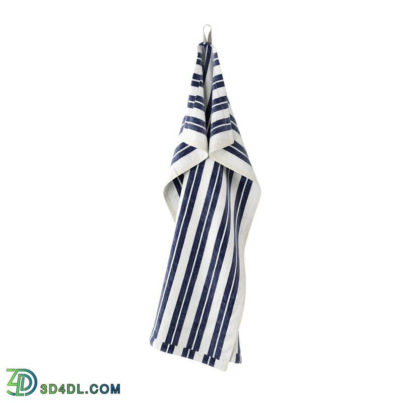 Dimensiva Hale Tea Off White Blue Towel by Ferm Living