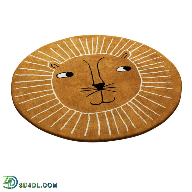 Dimensiva Lion Rug by Oyoy