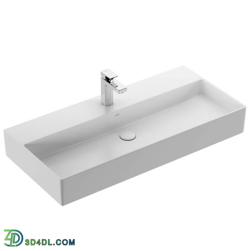 Dimensiva Memento 2 0 Surface mounted Washbasin 100x47cm by Villeroy Boch