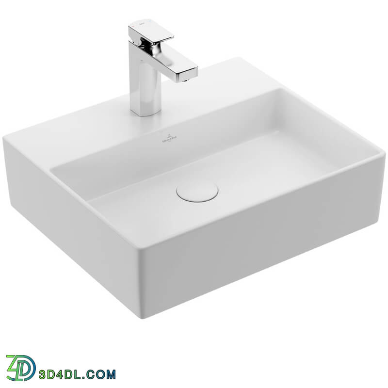 Dimensiva Memento 2 0 Surface mounted Washbasin 50x42cm by Villeroy Boch