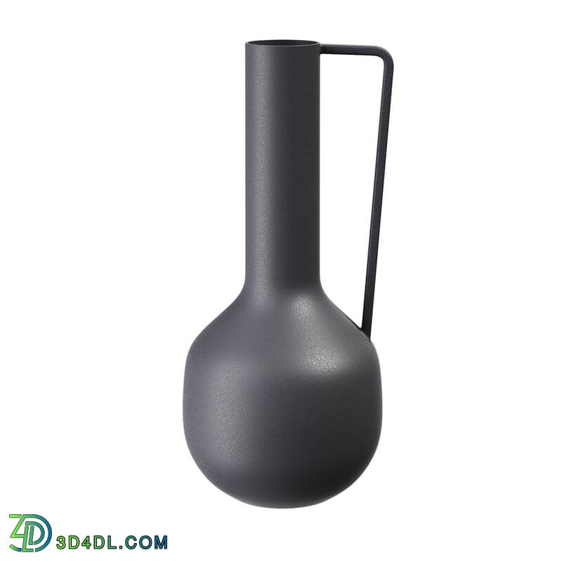 Dimensiva Metal Vase with Handle by Bloomingville