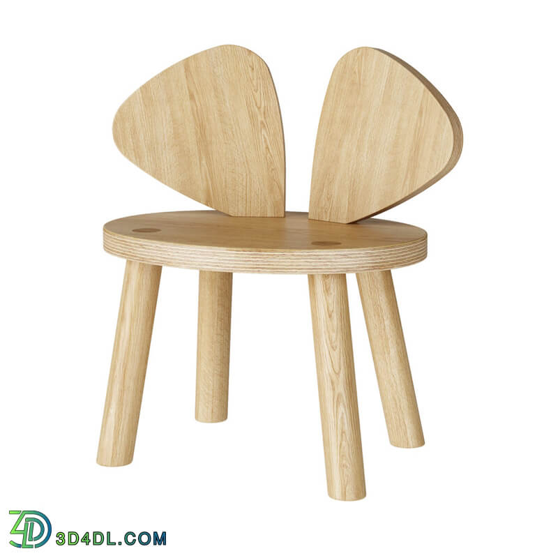 Dimensiva Mouse Chair Oak 2 5 Years by Nofred