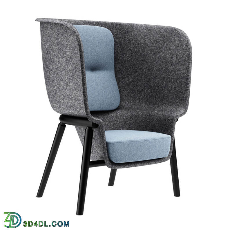 Dimensiva Pod Pet Felt Privacy Chair By De Vorm