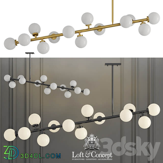 Lamp Bubble Stik Chandelier Pendant light 3D Models