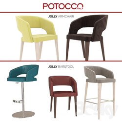 Bar chair Potocco Jolly 