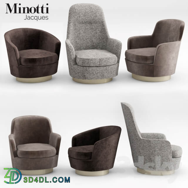 Minotti Jacques Armchairs collection