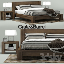 Bed Big Sur Bed Collection Crate Barrel 