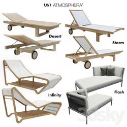 Collection of sun loungers ATMOSPHERA Other 3D Models 