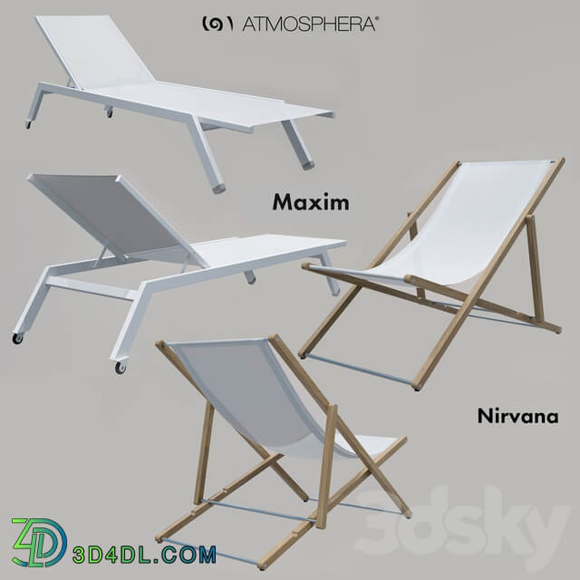 Collection of sun loungers ATMOSPHERA Other 3D Models