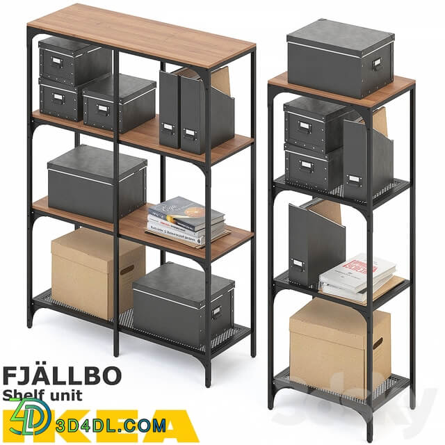 FJALLBO FIELLBO SHELF UNIT SET 3D Models