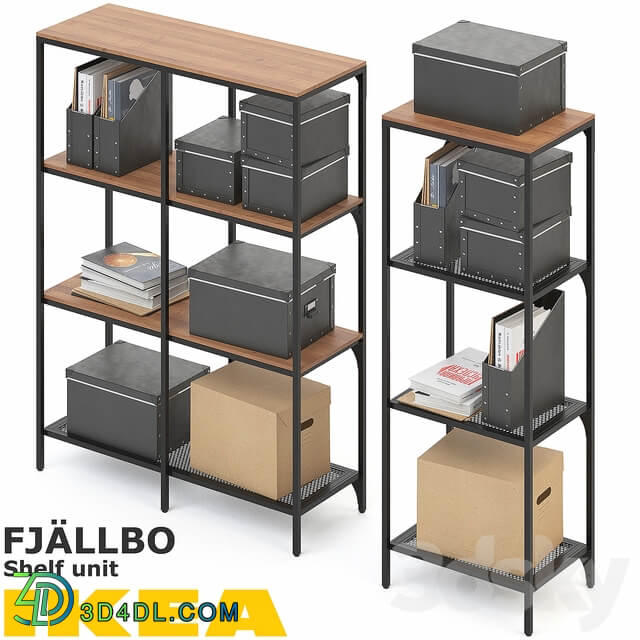 FJALLBO FIELLBO SHELF UNIT SET 3D Models