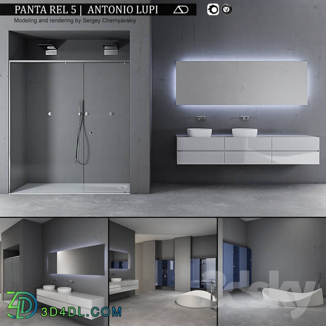 Bathroom furniture set Panta Rel 5