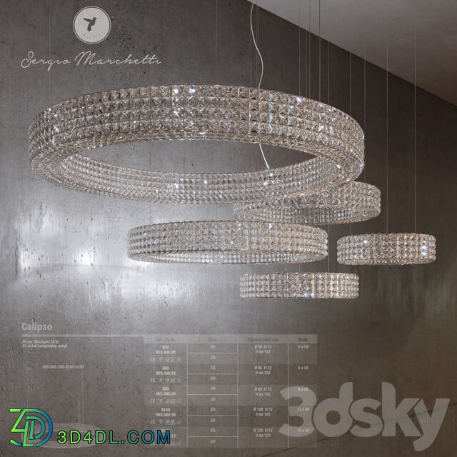 Marchetti Calipso Pendant light 3D Models