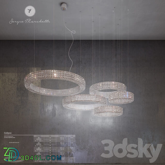 Marchetti Calipso Pendant light 3D Models