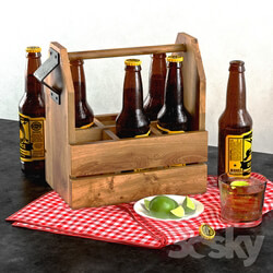 Beer box and lime 