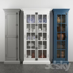Wardrobe Display cabinets French Casement 2 Door Cabinet 