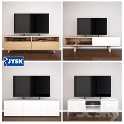Sideboard Chest of drawer JYSK TV tables set two 