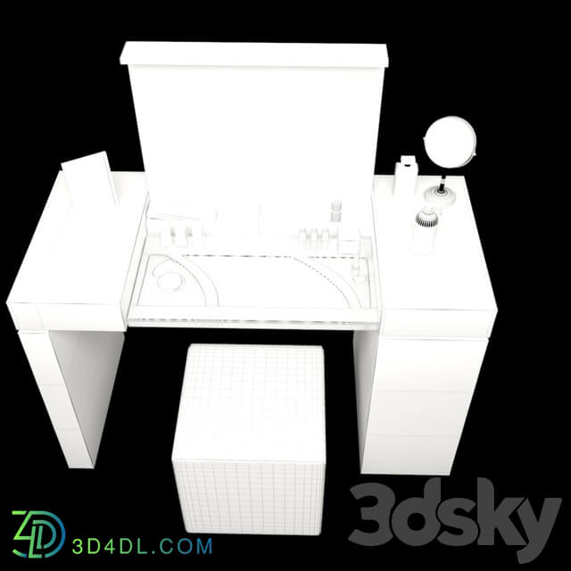 dressing table Night Fly Latte 3D Models