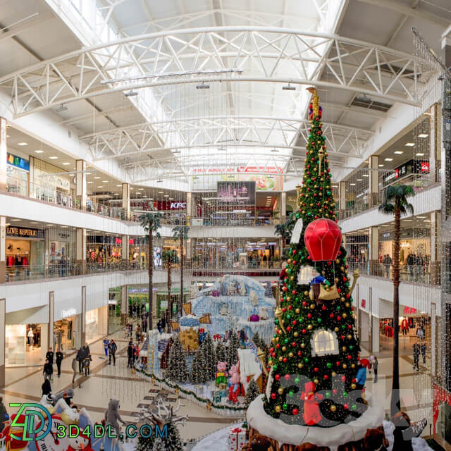 Panoramas of the shopping center Red Square Krasnodar. 6 photos