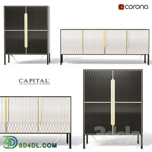 Sideboard Chest of drawer Capital Prisma set
