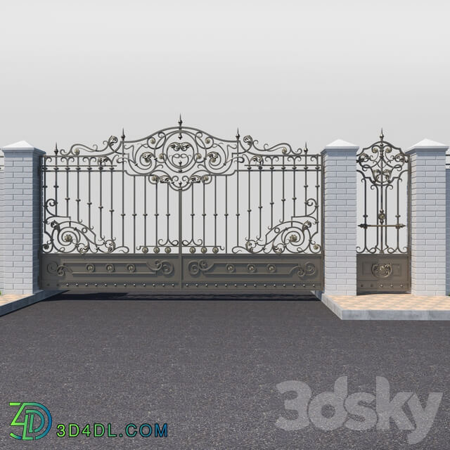 Forged gates 2252 3D Models