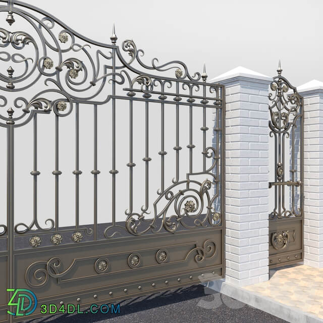 Forged gates 2252 3D Models